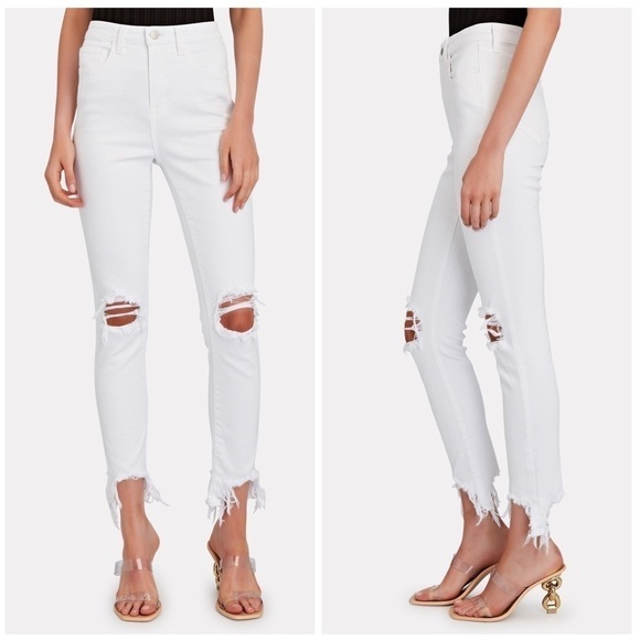 L’AGANCE High Line Distressed Skinny Jeans - Picture 1 of 5